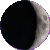 Waxing Crescent, Moon at 5 days in cycle