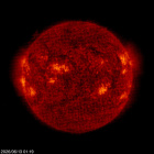Click for time-lapse image of the sun