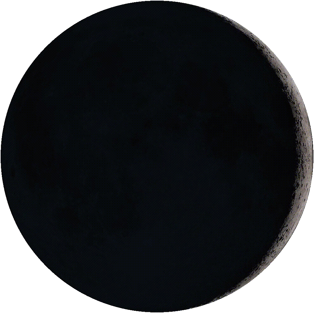 Waxing Crescent, Moon at 2 days in cycle
