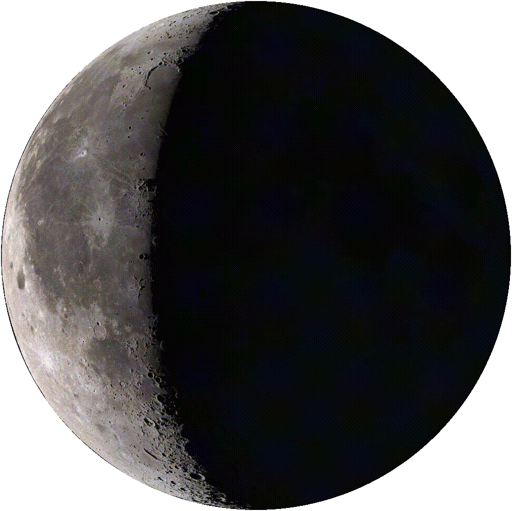 Waning Crescent, Moon at 24 days in cycle