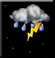 Sunday Night: Slight Chance Showers And Thunderstorms then Mostly Cloudy