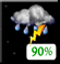 Monday Night: Showers And Thunderstorms