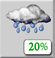 Tuesday: Slight Chance Light Rain then Slight Chance Showers And Thunderstorms