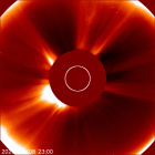 Latest LASCO C2 image of the Sun