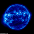 Click for time-lapse image of the sun